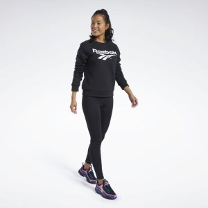 Reebok Classic Vector Crew Sweatshirt Damen - Schwarz - DE 459-CGQ